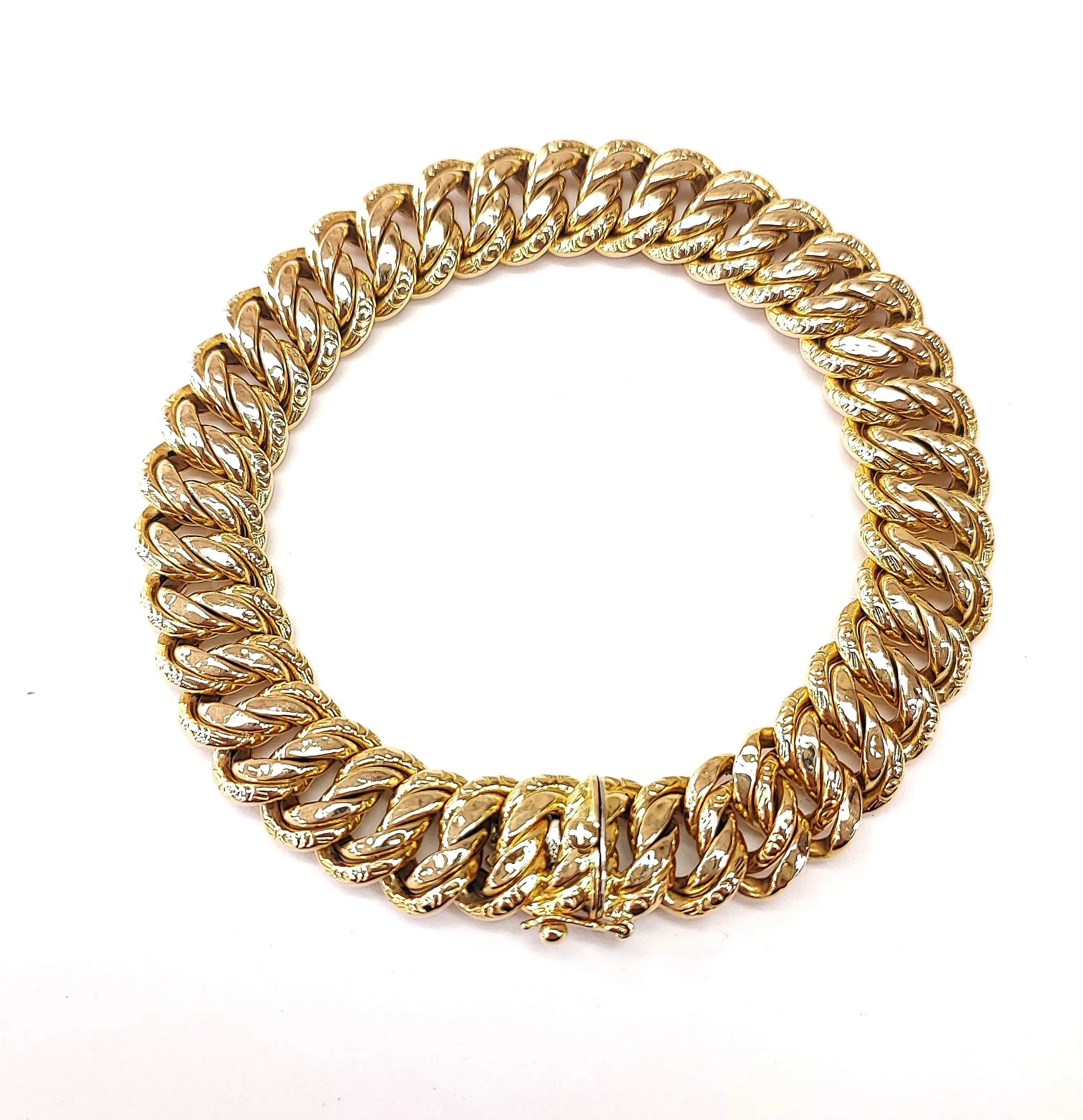 Bracelet or jaune maille américaine sold by 58 Facettes