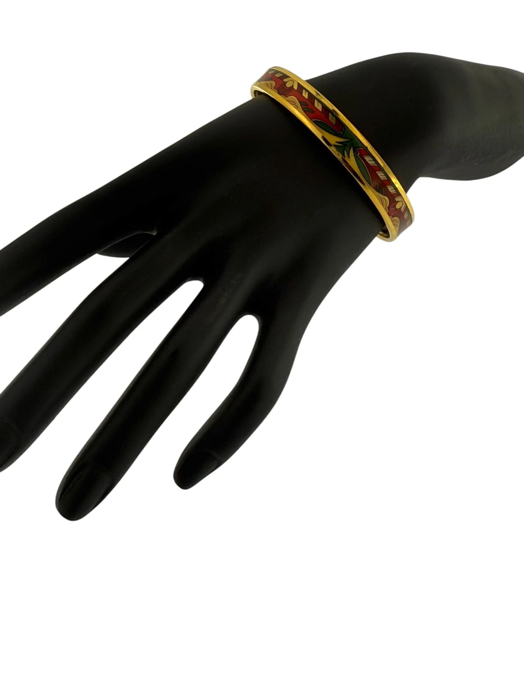 Hermes - Bracelet plaqué or avec émail sold by 58 Facettes product image thumbnail 2