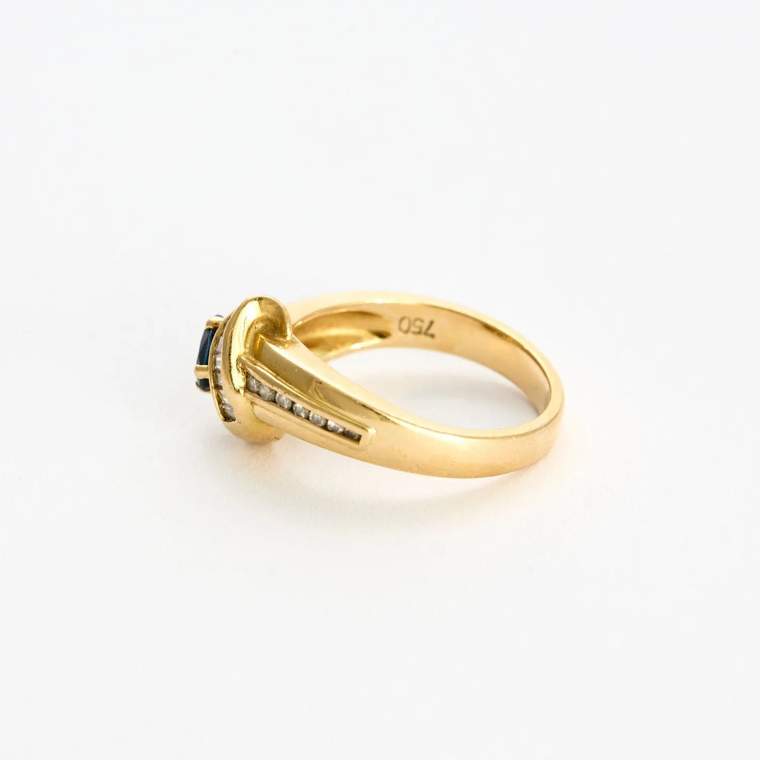 Bague or jaune, saphir et diamants sold by 58 Facettes product image thumbnail 4