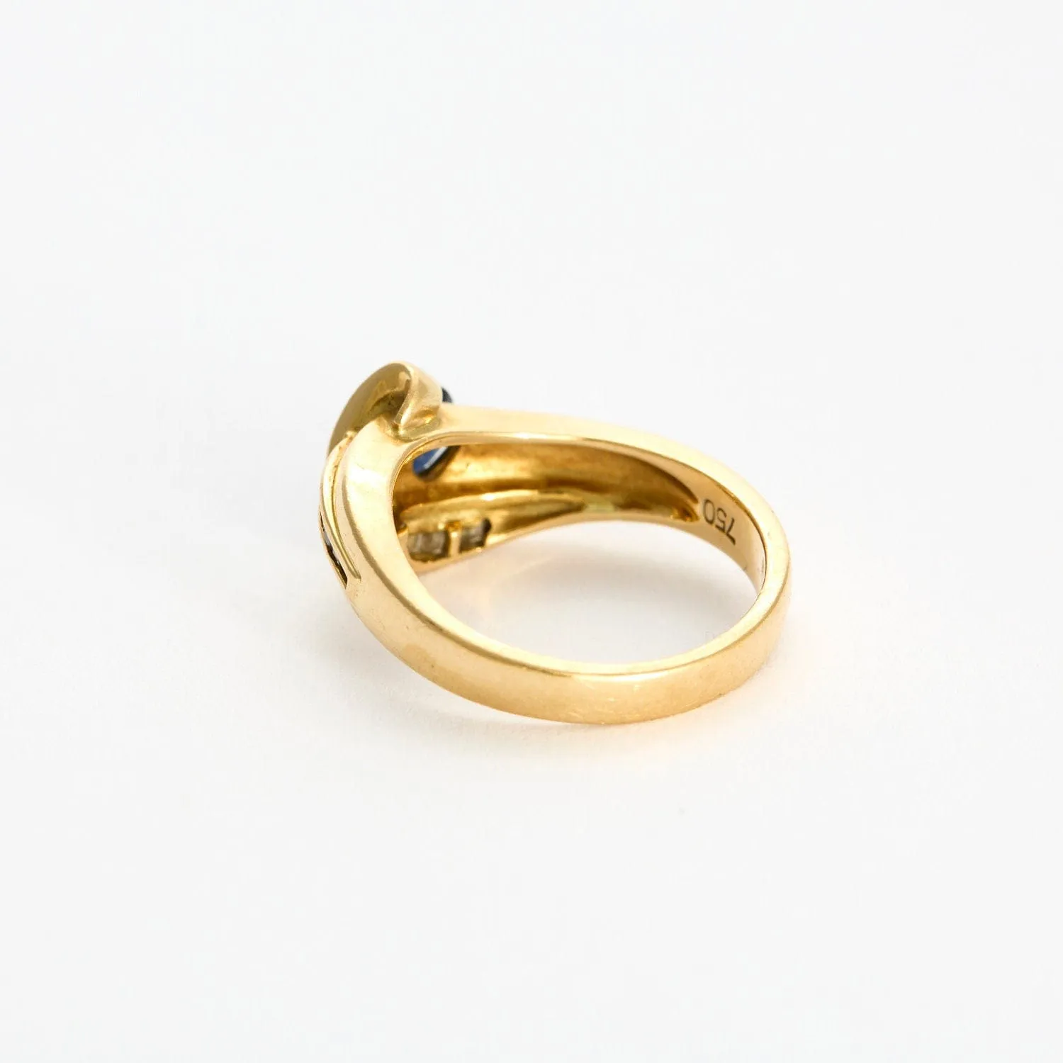 Bague or jaune, saphir et diamants sold by 58 Facettes product image thumbnail 5