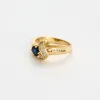 Bague or jaune, saphir et diamants sold by 58 Facettes