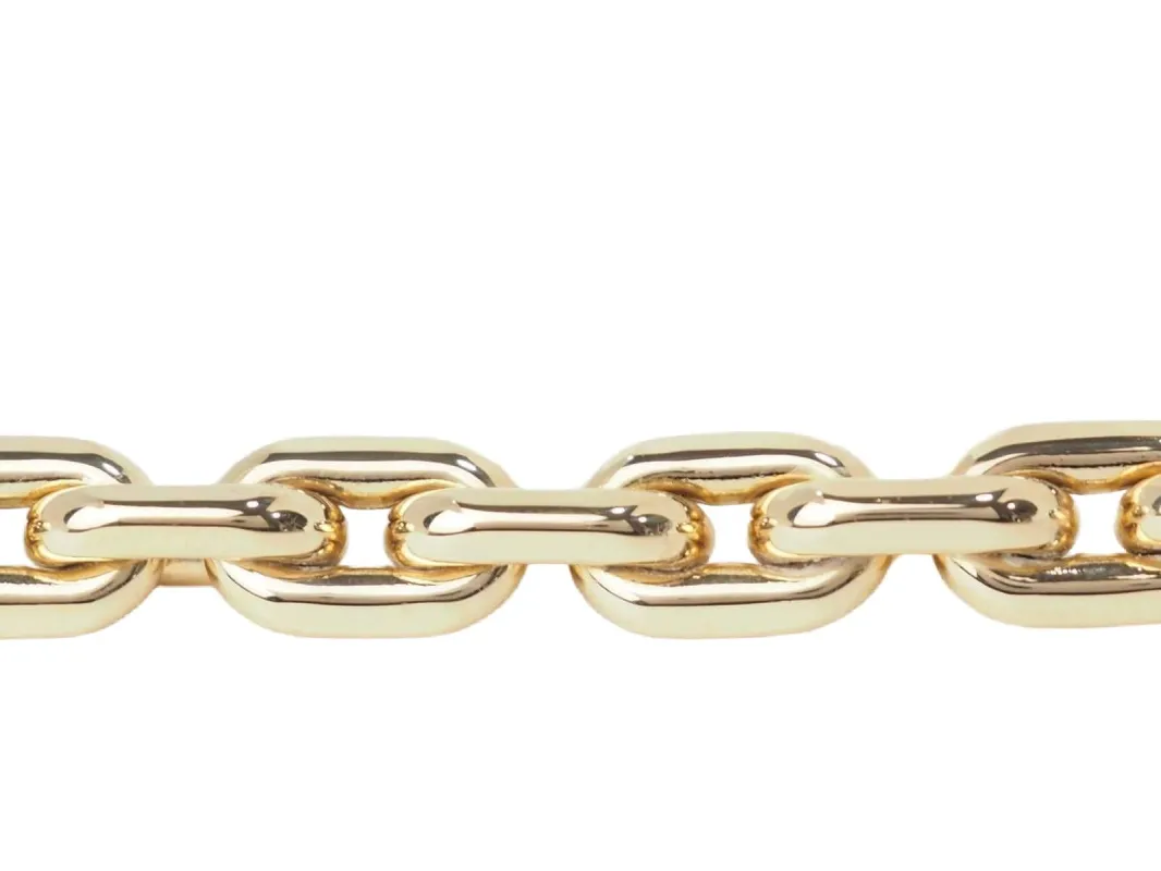 Bracelet en maille forçat limée en or jaune et diamant sold by 58 Facettes