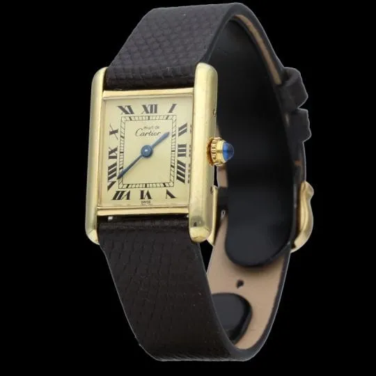 Cartier Montre Tank Vermeil sold by 58 Facettes product image thumbnail 2
