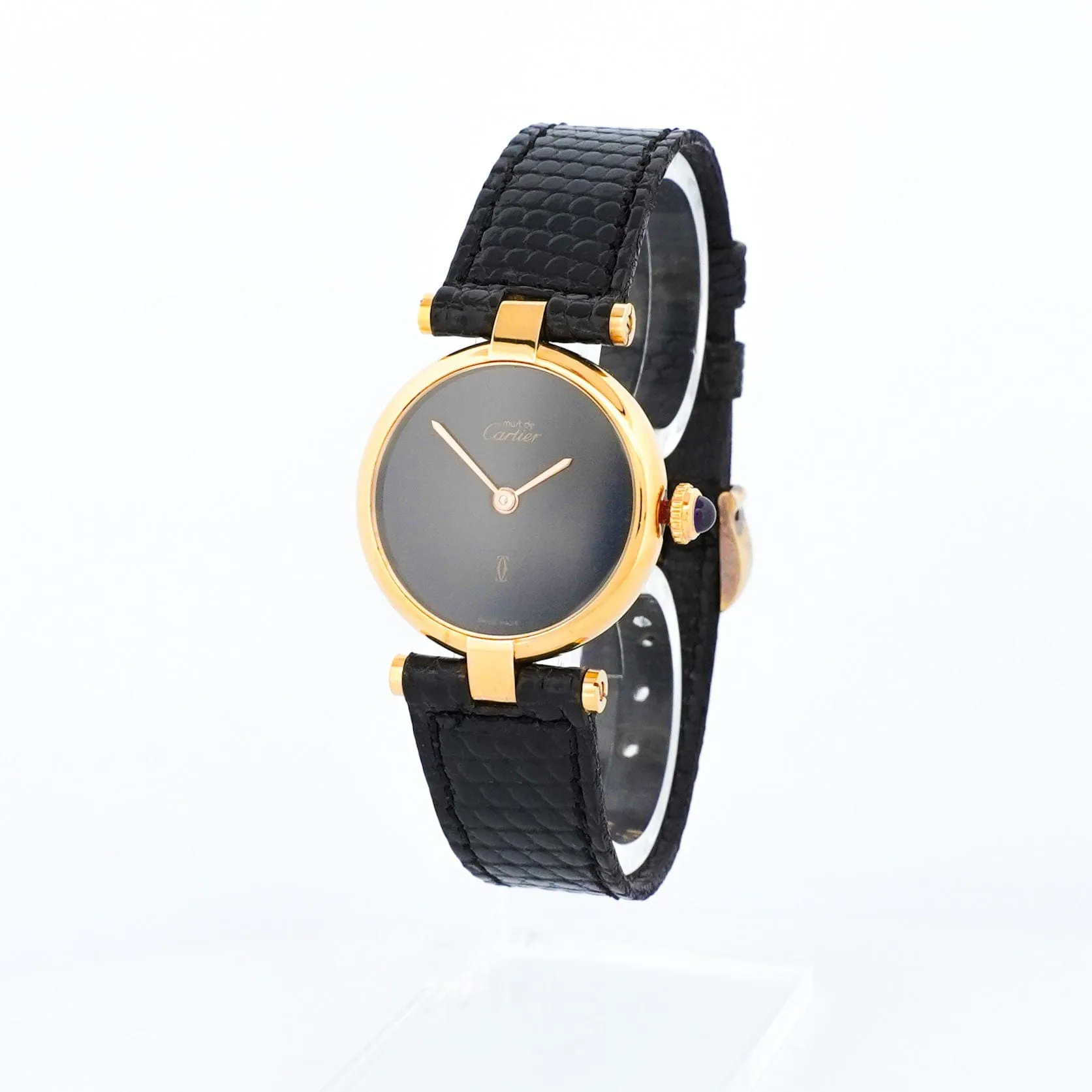 CARTIER - Must Vendôme - Cadran noir uni - PM sold by 58 Facettes product image thumbnail 5
