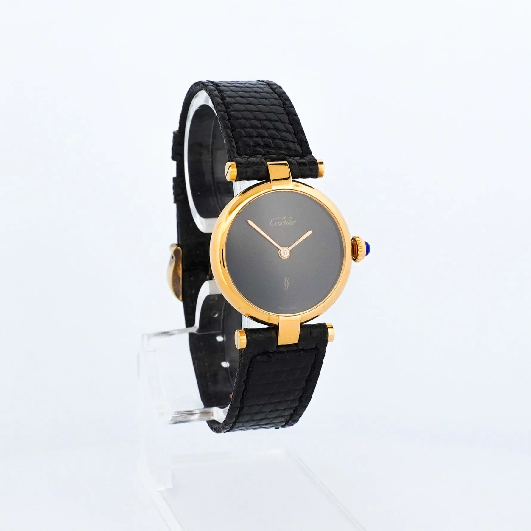 CARTIER - Must Vendôme - Cadran noir uni - PM sold by 58 Facettes product image thumbnail 4