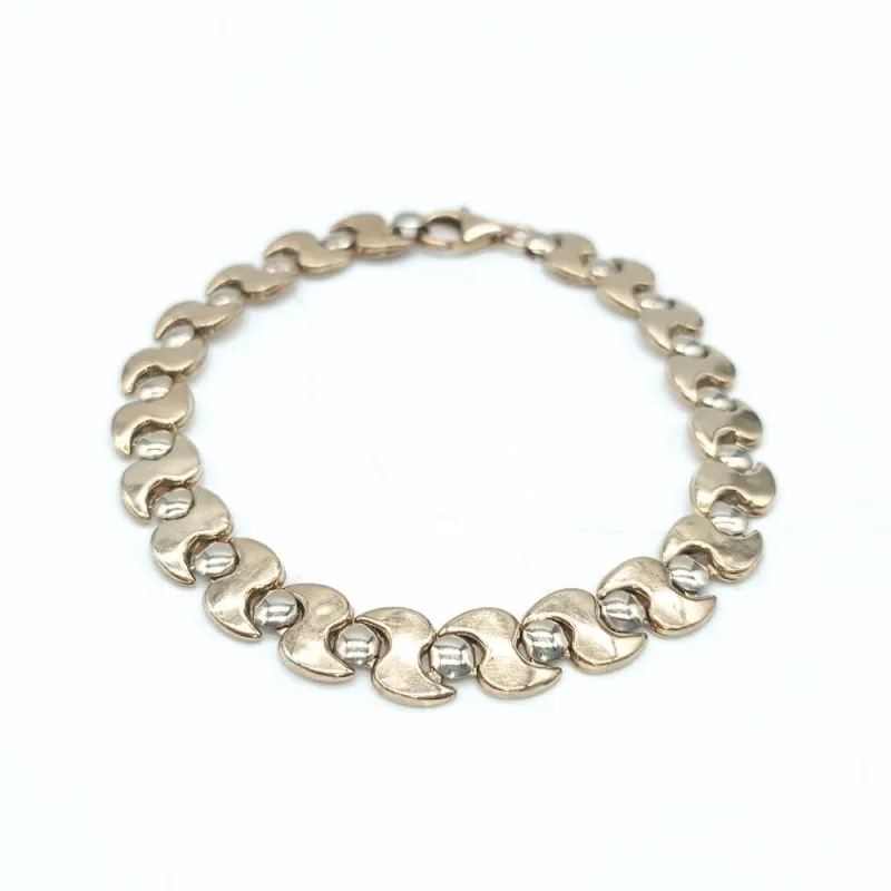 Bracelet à maillons en or bicolore S sold by 58 Facettes