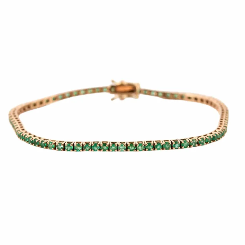 Bracelet rivière émeraudes sold by 58 Facettes