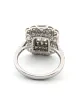 Bague en or blanc avec diamants baguette et brillants sold by 58 Facettes