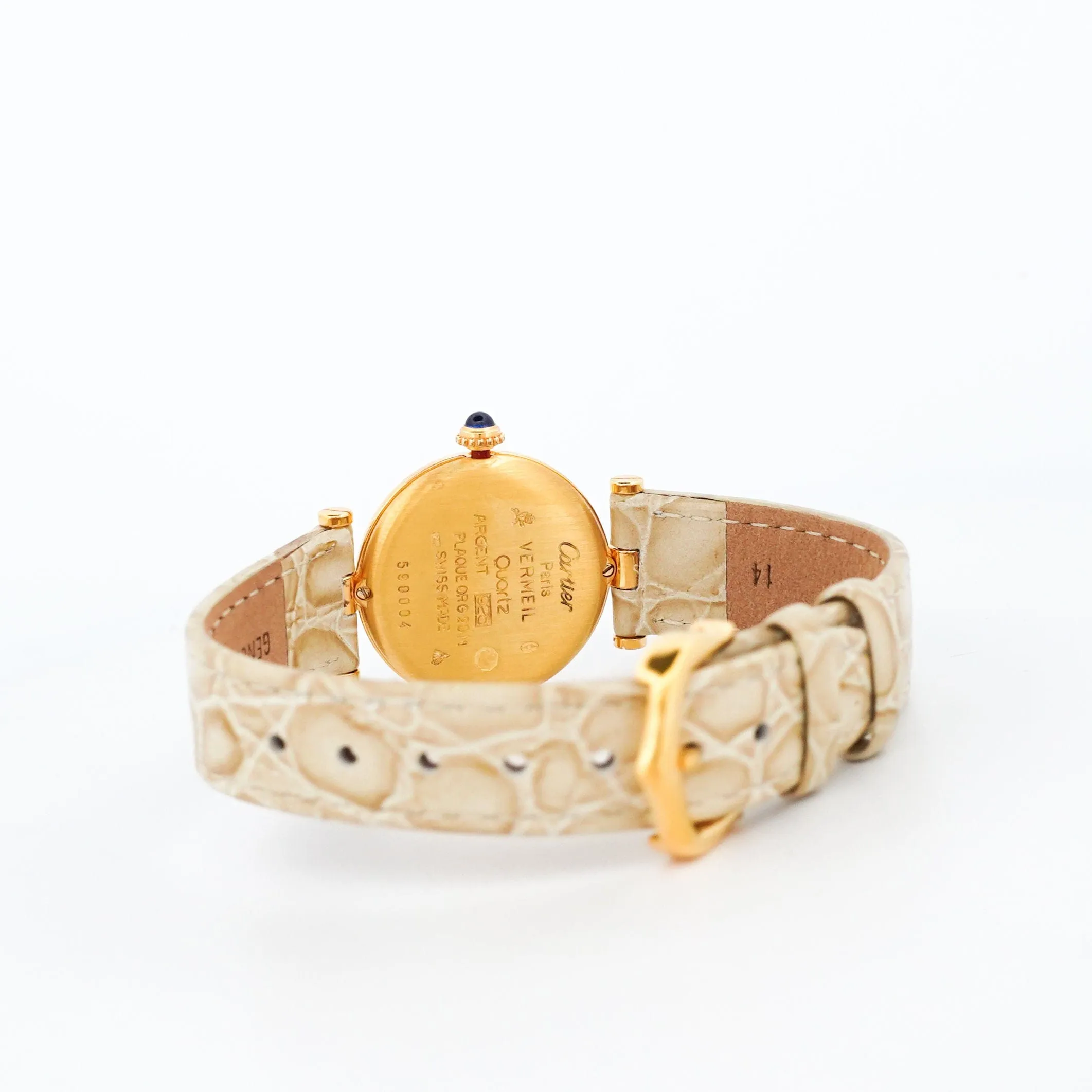 CARTIER - Montre Must Vendôme - Cadran breguet ivoire - SM sold by 58 Facettes product image thumbnail 5