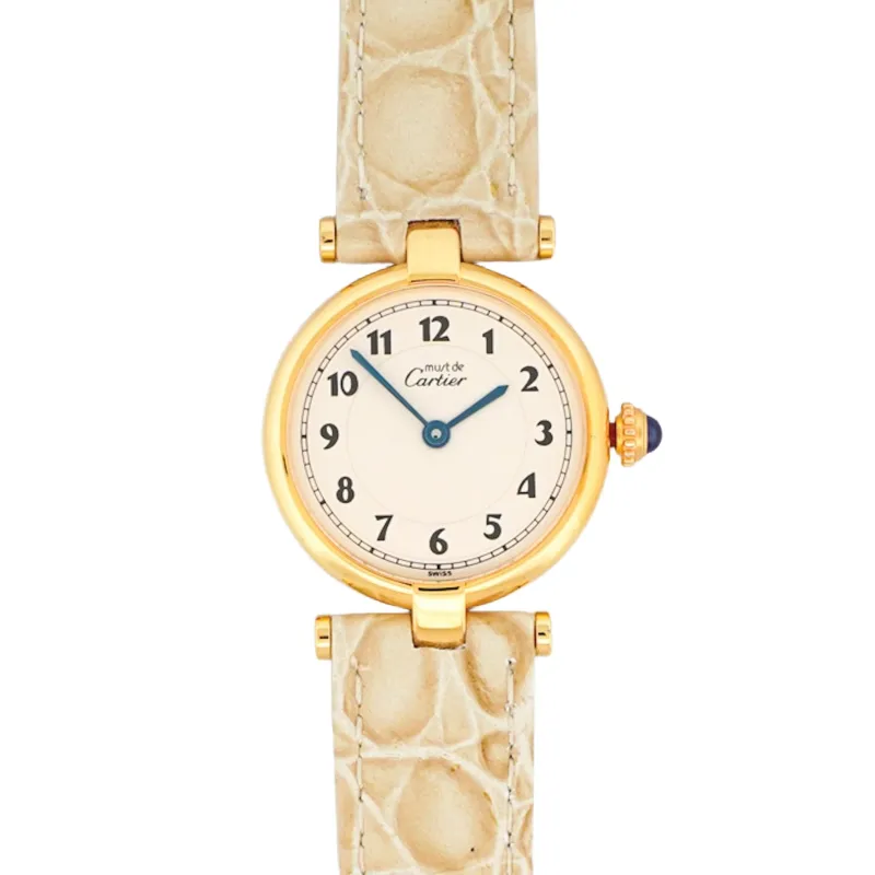 CARTIER - Montre Must Vendôme - Cadran breguet ivoire - SM sold by 58 Facettes