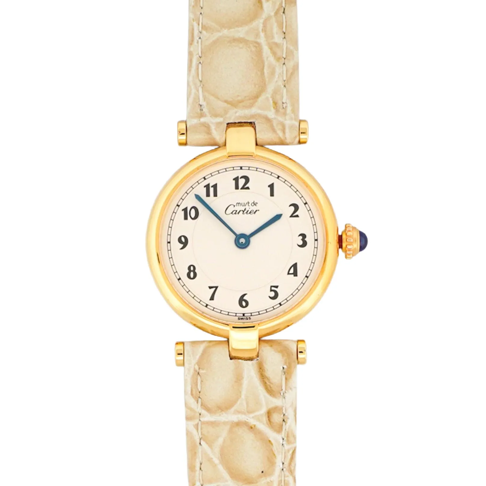 CARTIER - Montre Must Vendôme - Cadran breguet ivoire - SM sold by 58 Facettes