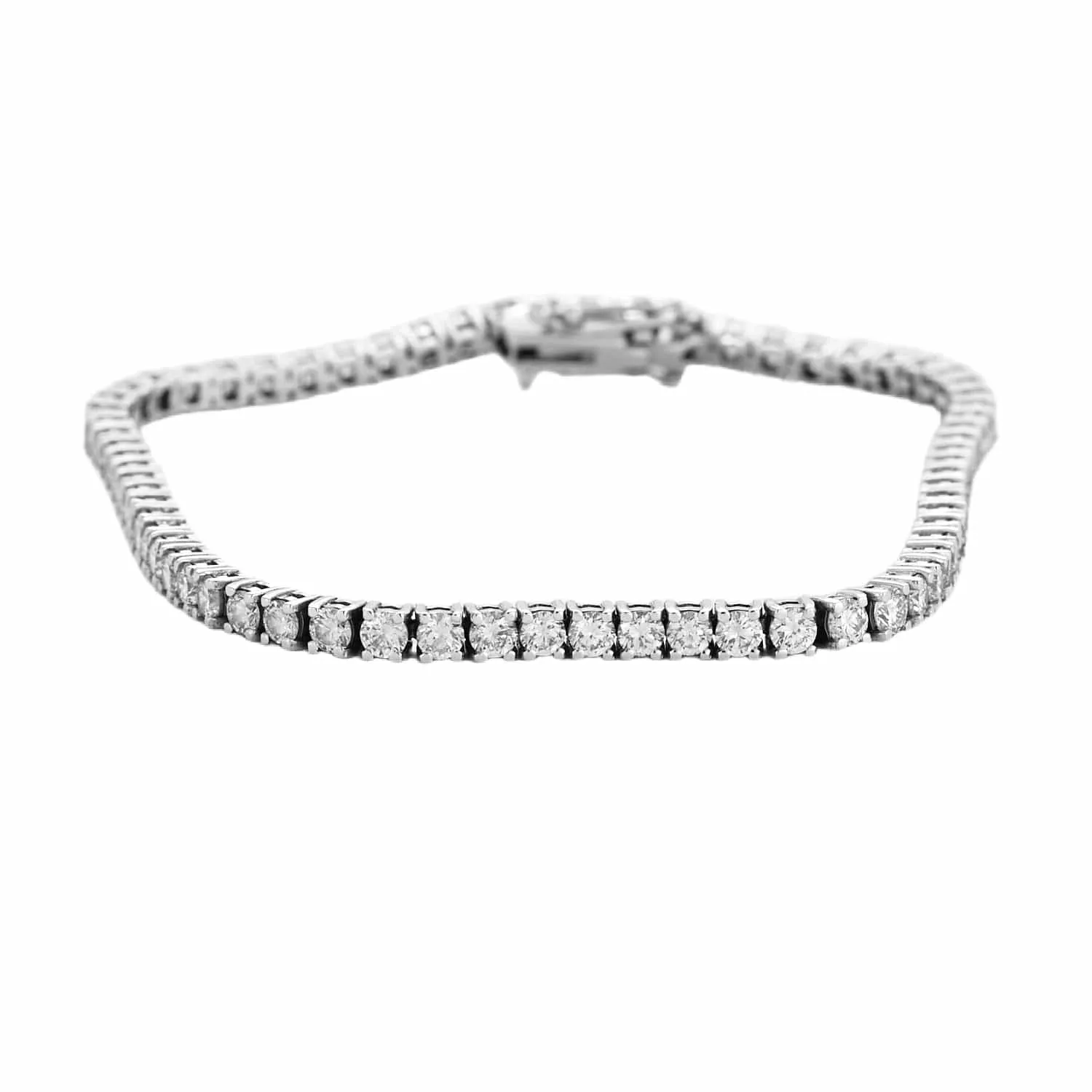 Bracelet tennis en or blanc et diamants sold by 58 Facettes