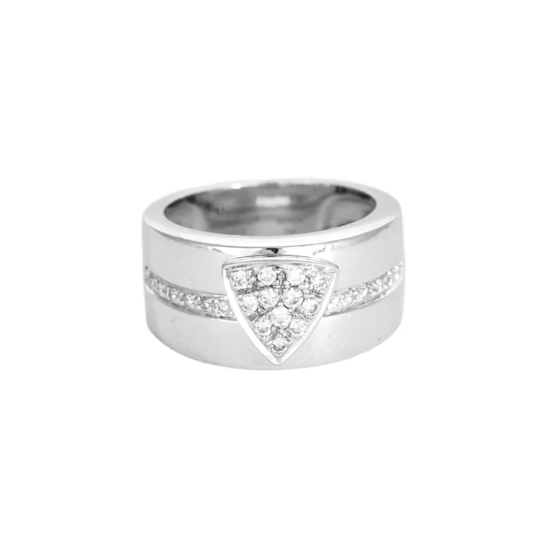 Mauboussin - Bague bandeau en or blanc et diamants sold by 58 Facettes