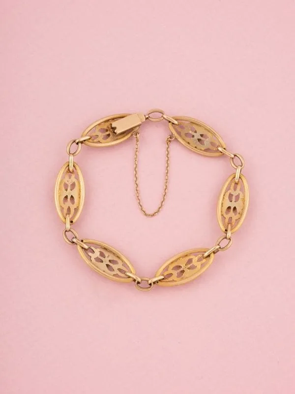 Bracelet ancien en or jaune 18k sold by 58 Facettes product image thumbnail 2
