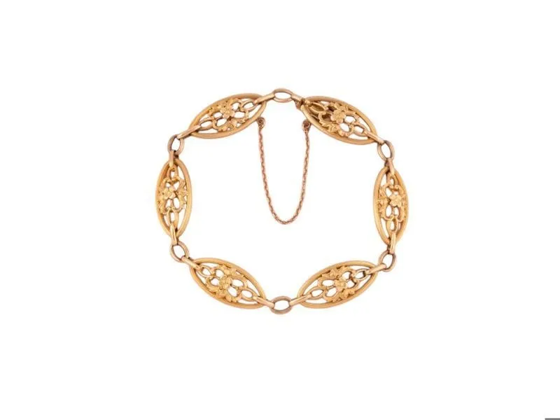 Bracelet ancien en or jaune 18k sold by 58 Facettes