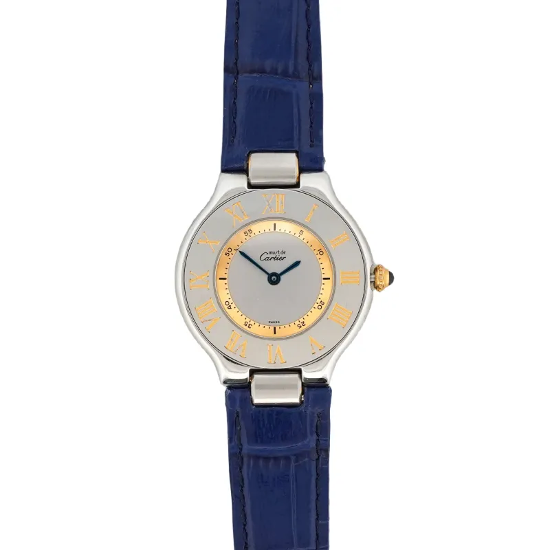 Cartier - Montre "Must 21" - Cadran argenté - Moyen modèle sold by 58 Facettes