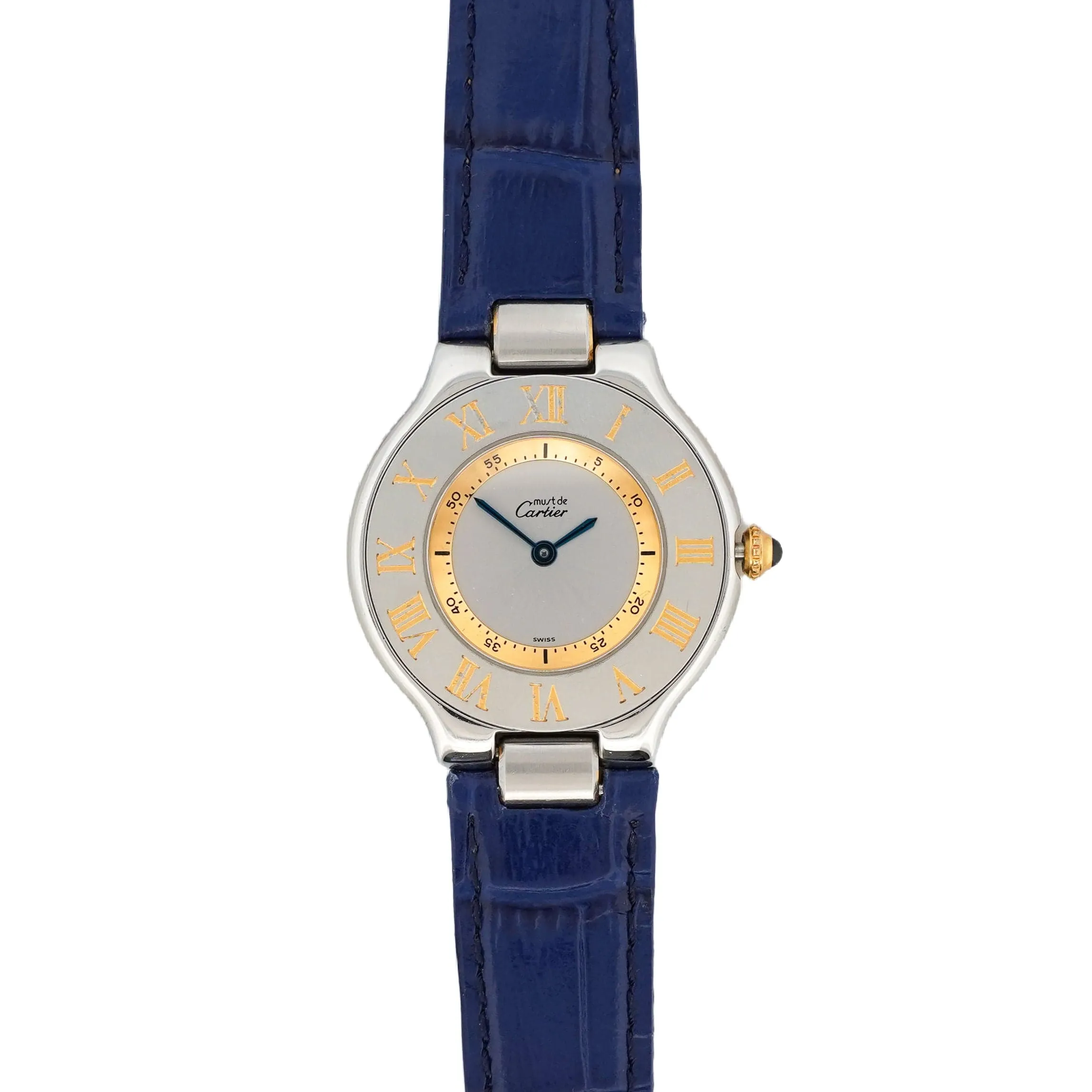 Cartier - Montre "Must 21" - Cadran argenté - Moyen modèle sold by 58 Facettes