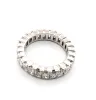 Bague exclusive en or blanc avec diamants taille baguette sold by 58 Facettes