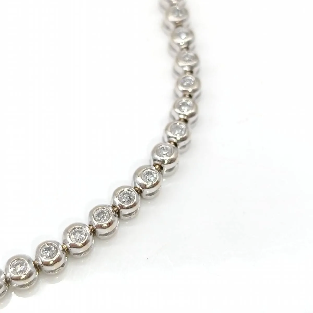 Bracelet Rivière avec diamants en or blanc 18 carats sold by 58 Facettes product image thumbnail 2