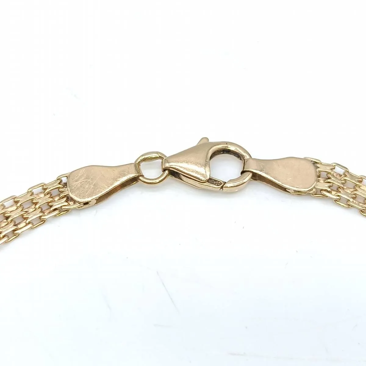 Bracelet alterné en or jaune 18 carats sold by 58 Facettes product image thumbnail 2