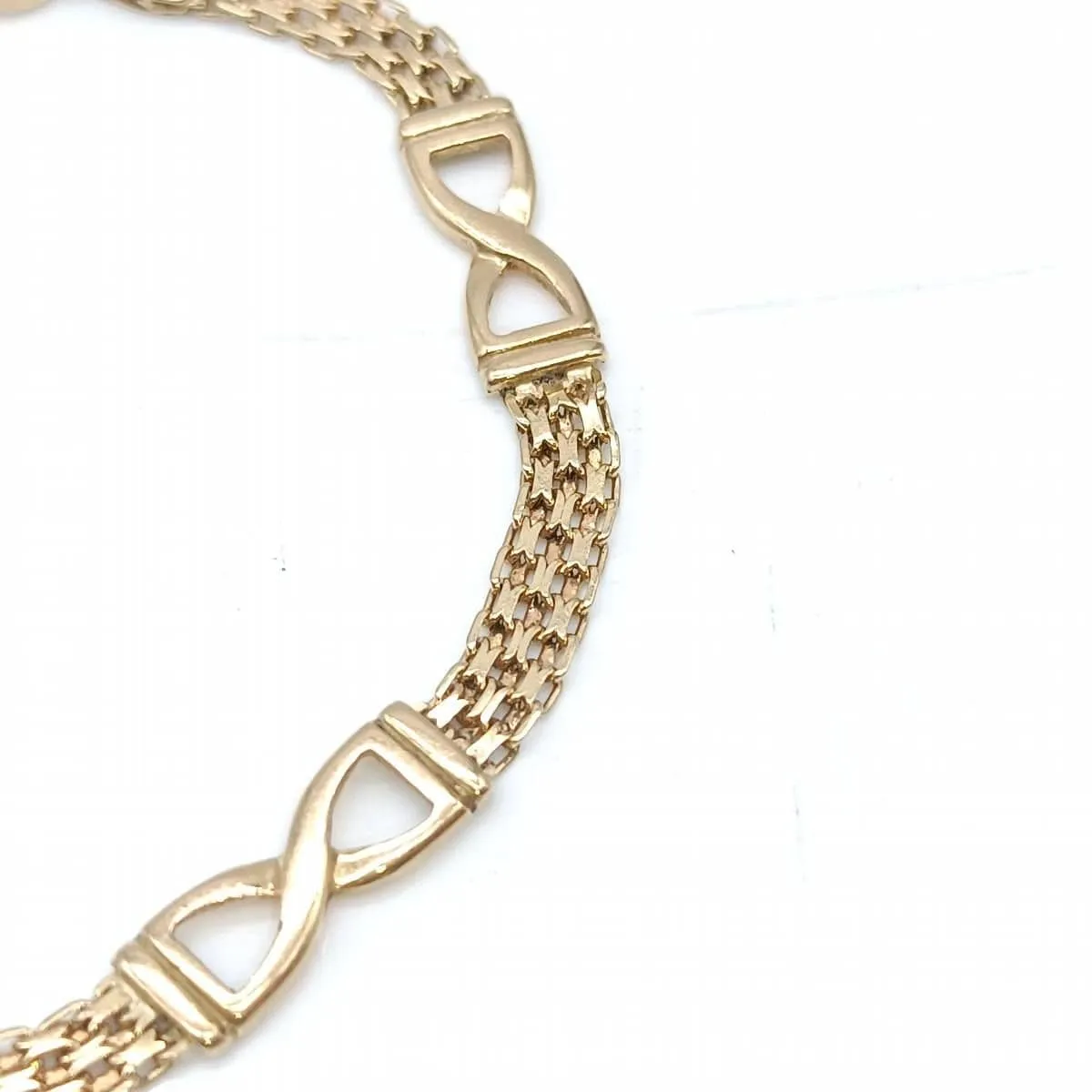 Bracelet alterné en or jaune 18 carats sold by 58 Facettes product image thumbnail 3