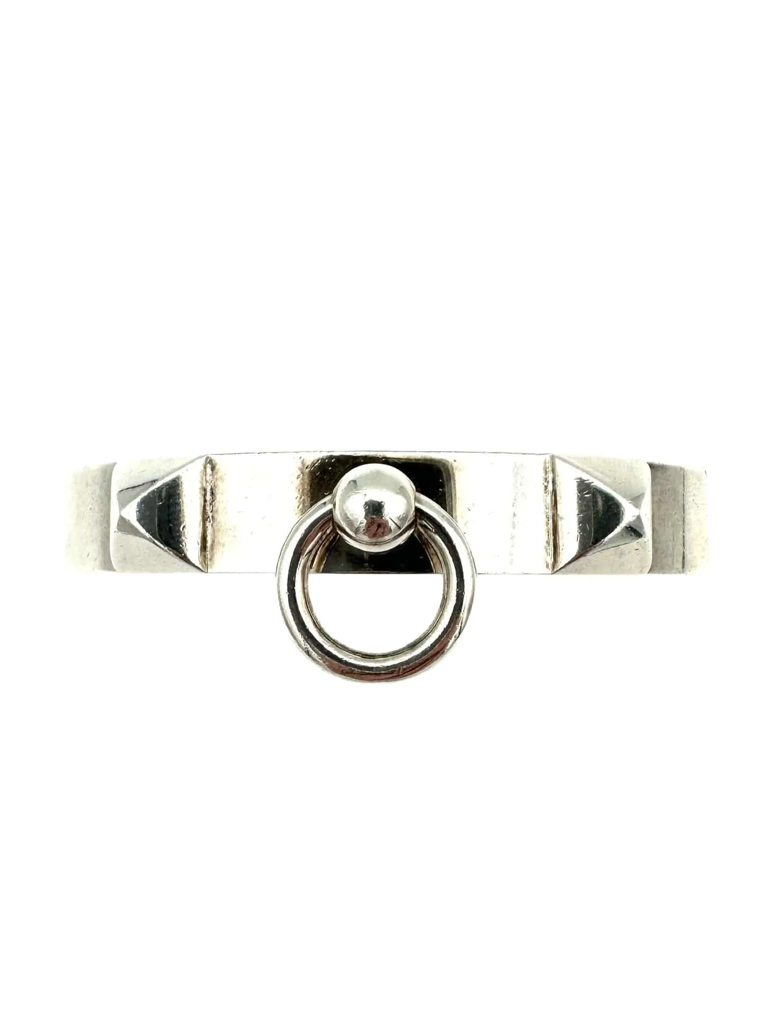 HERMES. Collection "Collier de chien", bracelet argent 925/00 sold by 58 Facettes