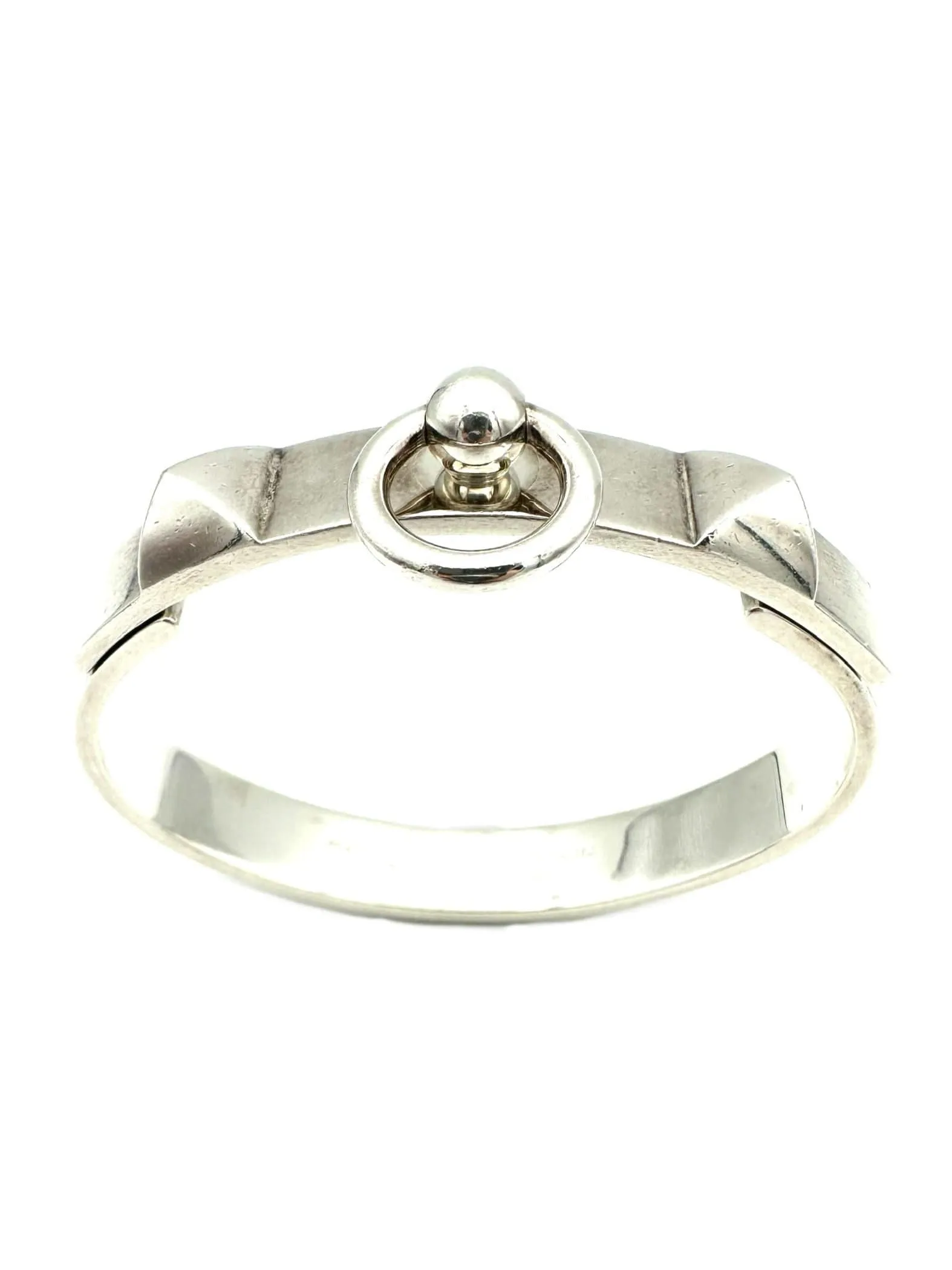 HERMES. Collection "Collier de chien", bracelet argent 925/00 sold by 58 Facettes product image thumbnail 2