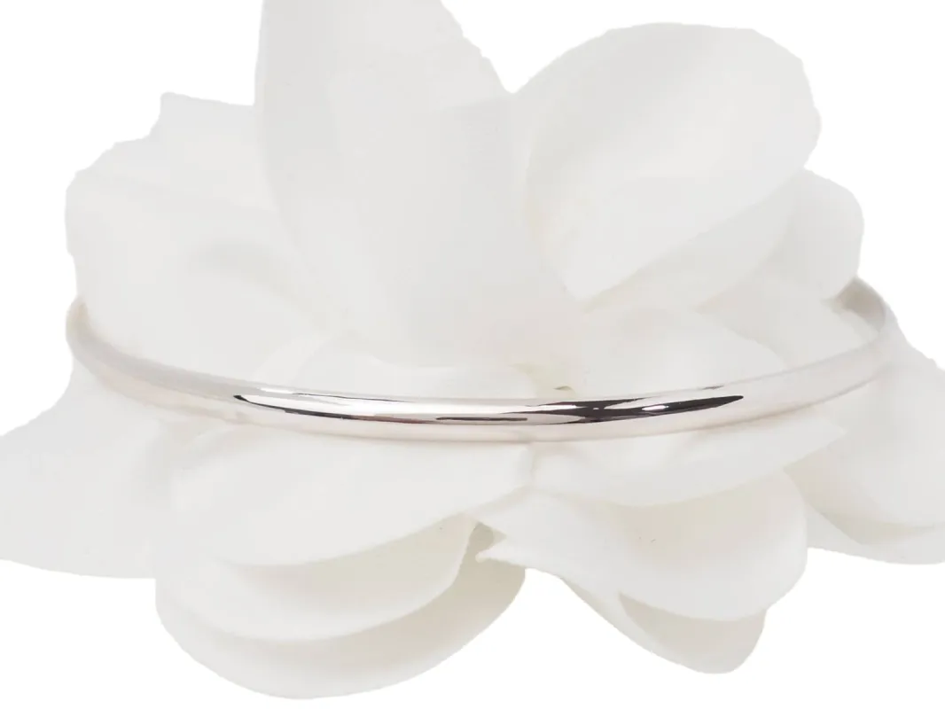 Bracelet demi jonc en or blanc sold by 58 Facettes