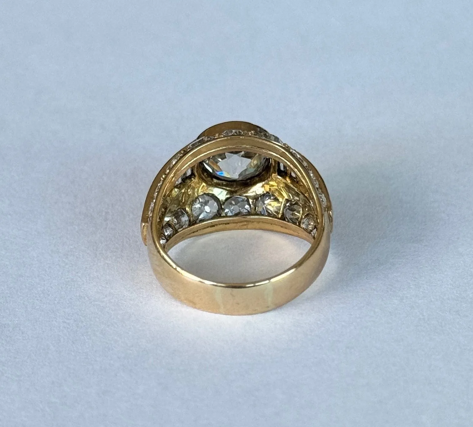 Bague Retro Or Jaune & Diamants sold by 58 Facettes product image thumbnail 4