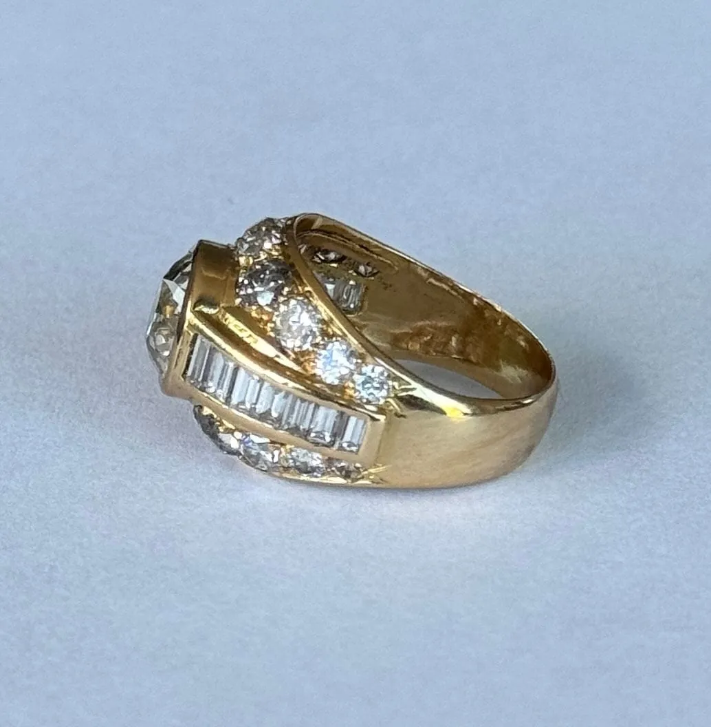 Bague Retro Or Jaune & Diamants sold by 58 Facettes product image thumbnail 3