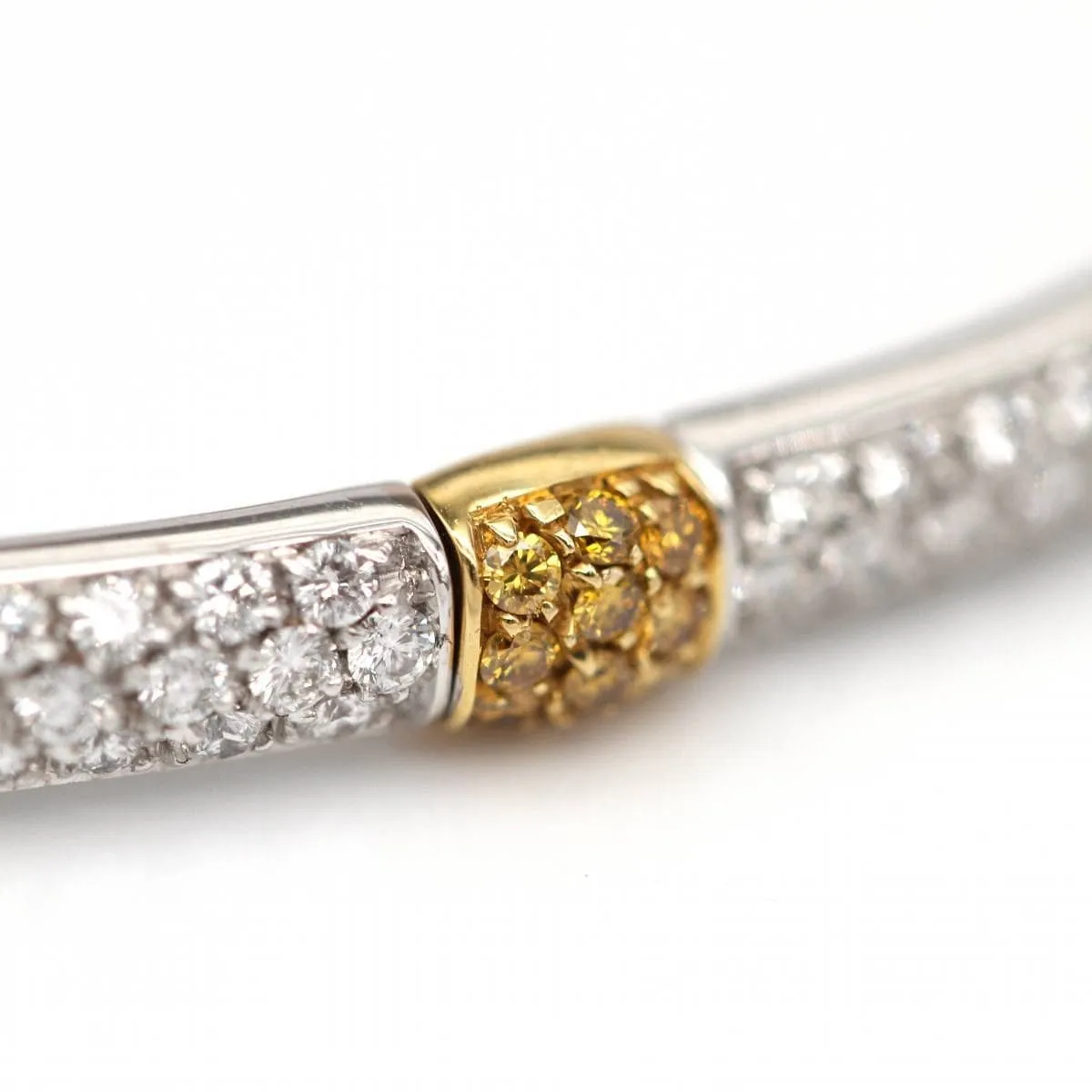 Bracelet bicolore en or, diamant et saphir jaune sold by 58 Facettes product image thumbnail 3
