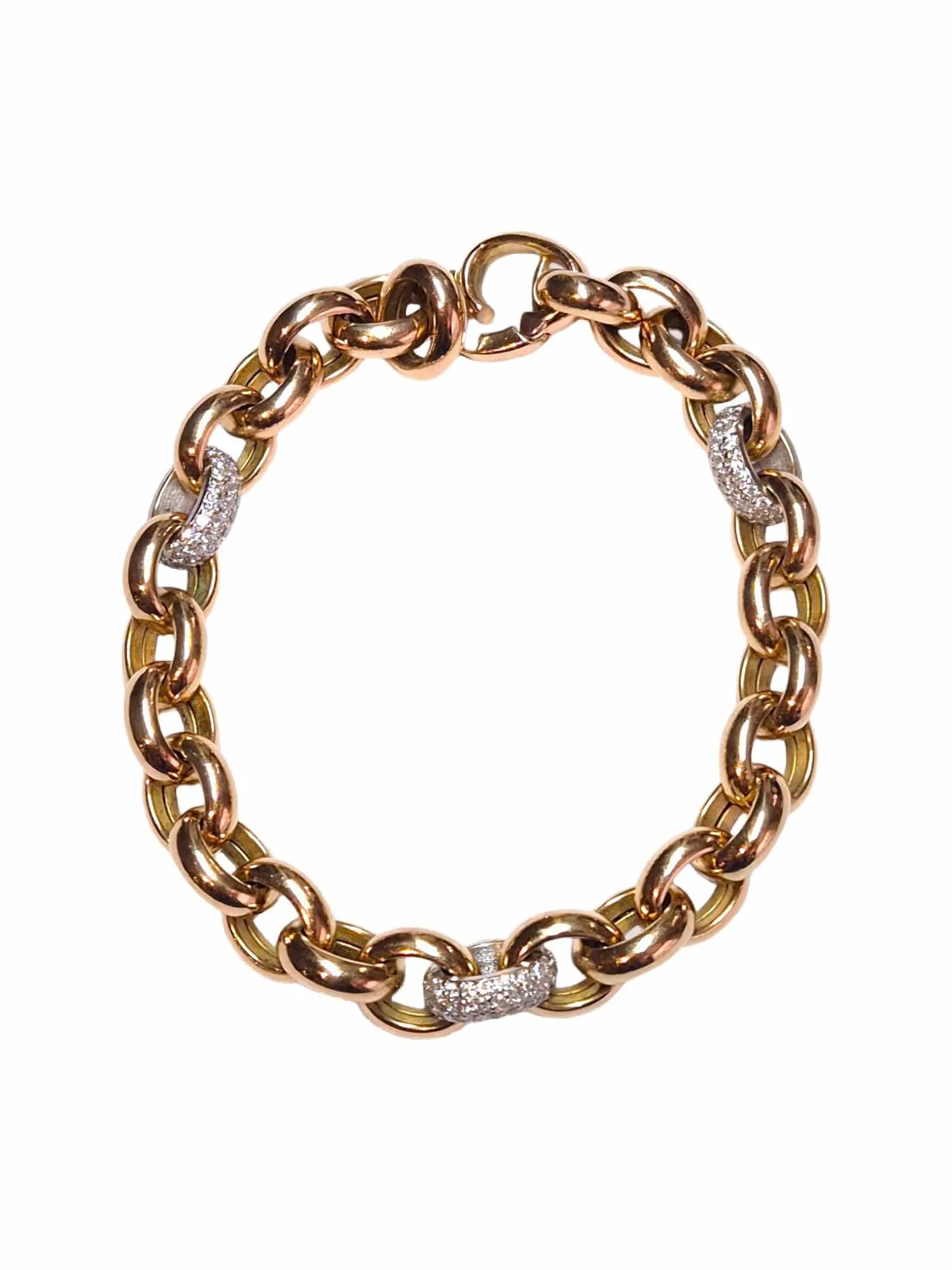 Bracelet en or jaune avec diamant de 1,62 carat sold by 58 Facettes