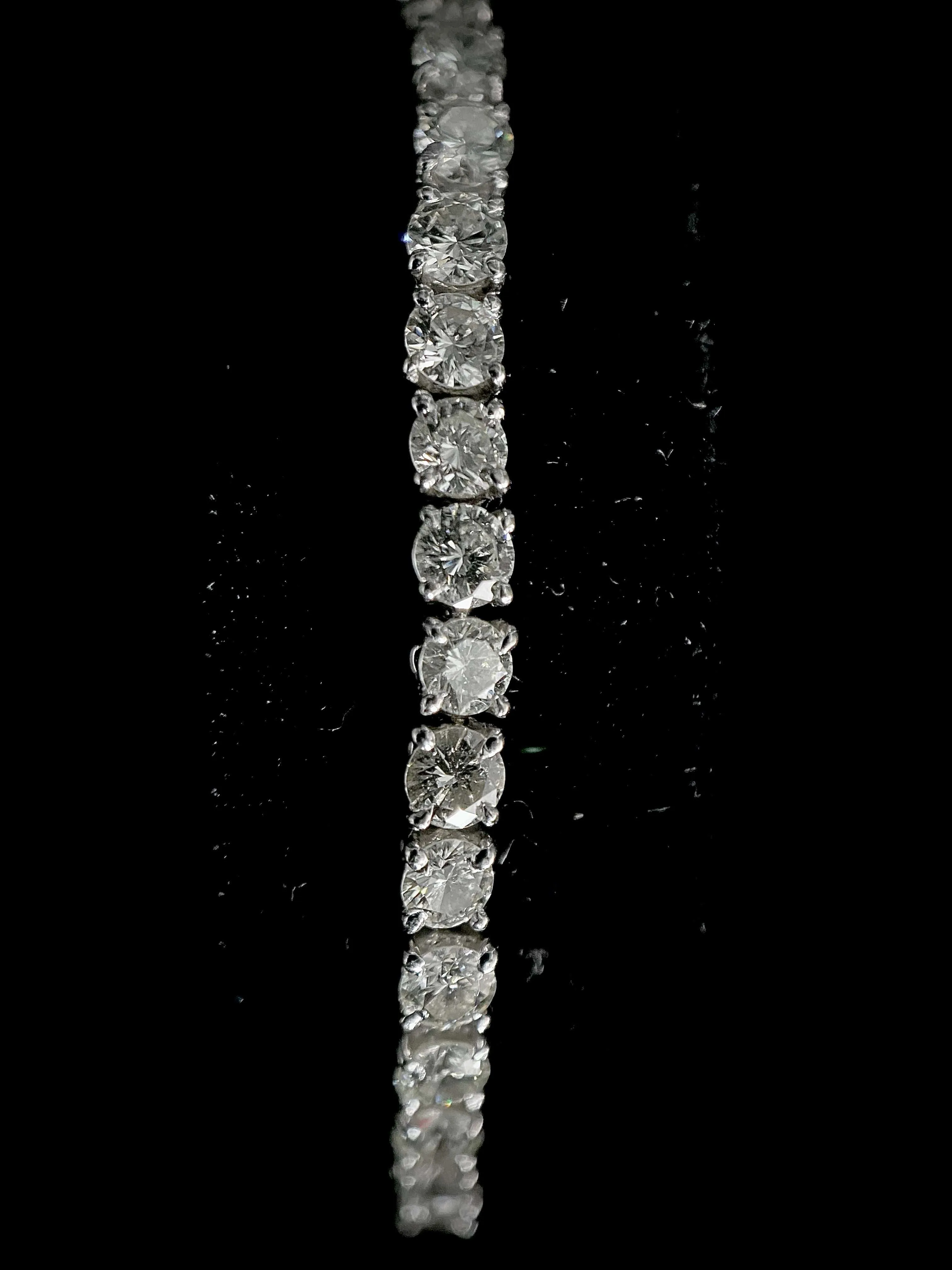 Bracelet rivière or blanc diamants 5,40 carats sold by 58 Facettes product image thumbnail 3
