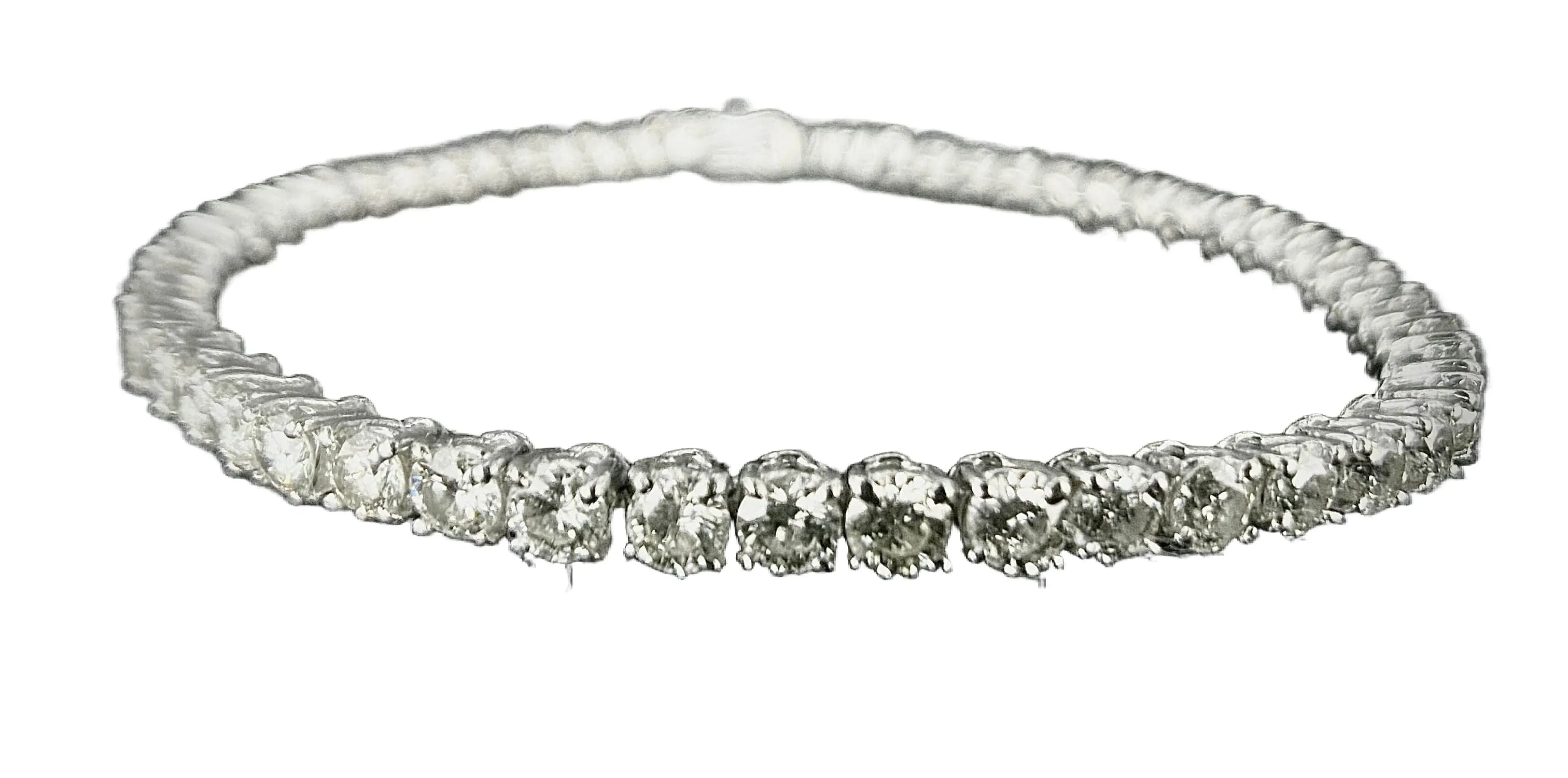 Bracelet rivière or blanc diamants 5,40 carats sold by 58 Facettes