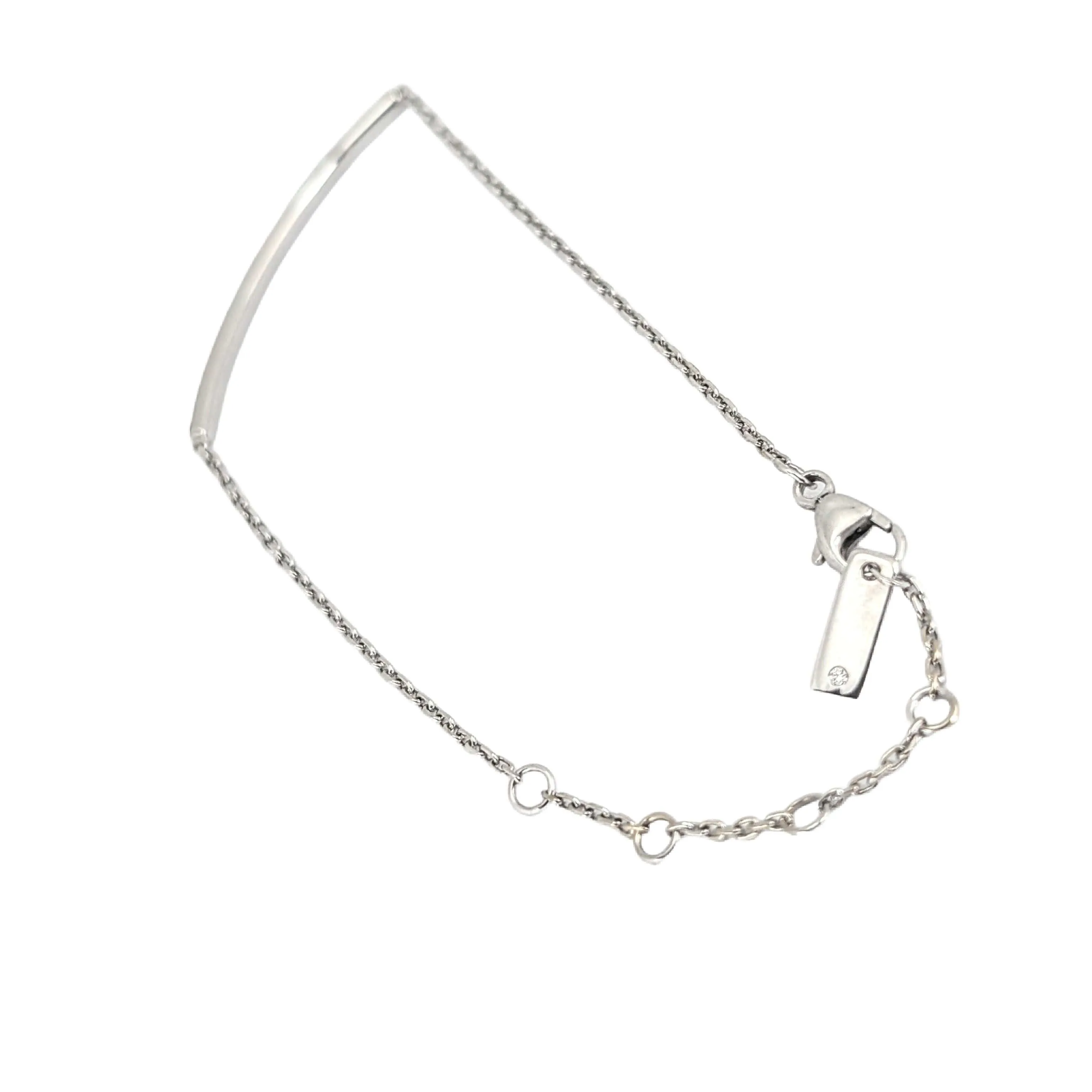 Bracelet en or blanc et diamants sold by 58 Facettes