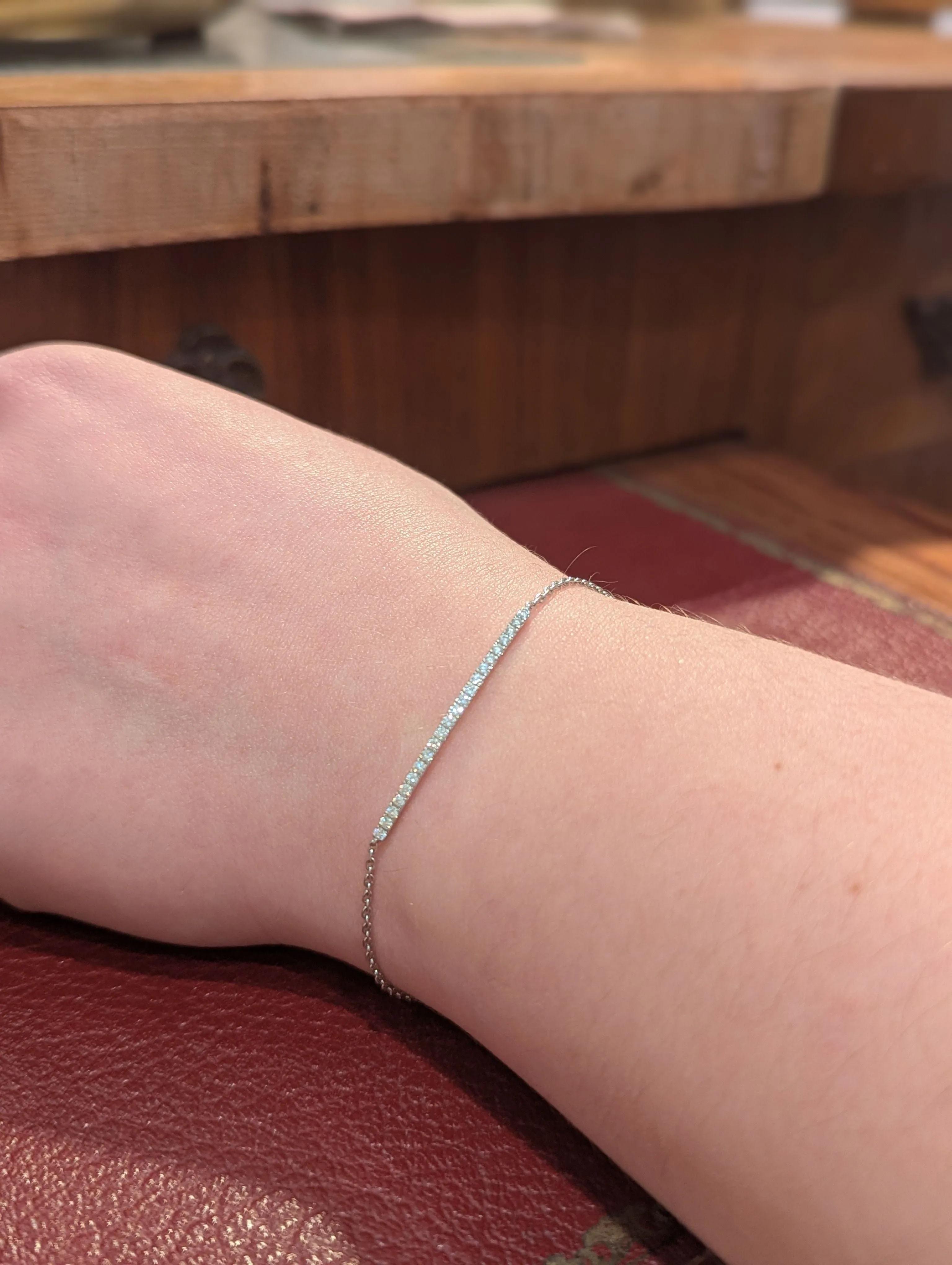 Bracelet en or blanc et diamants sold by 58 Facettes product image thumbnail 2