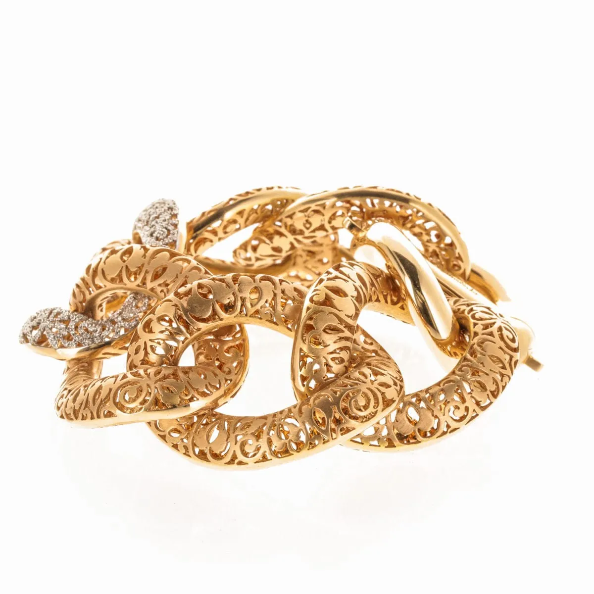 Bracelet Or Rose et Diamants Pomellato Arabesque sold by 58 Facettes product image thumbnail 3