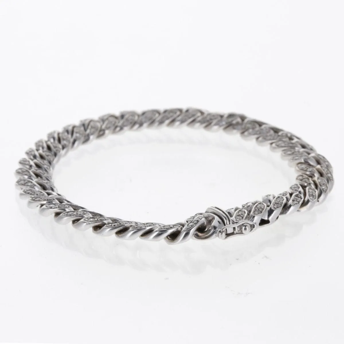 Bracelet Gourmette Souple Or Blanc et Diamants sold by 58 Facettes product image thumbnail 3