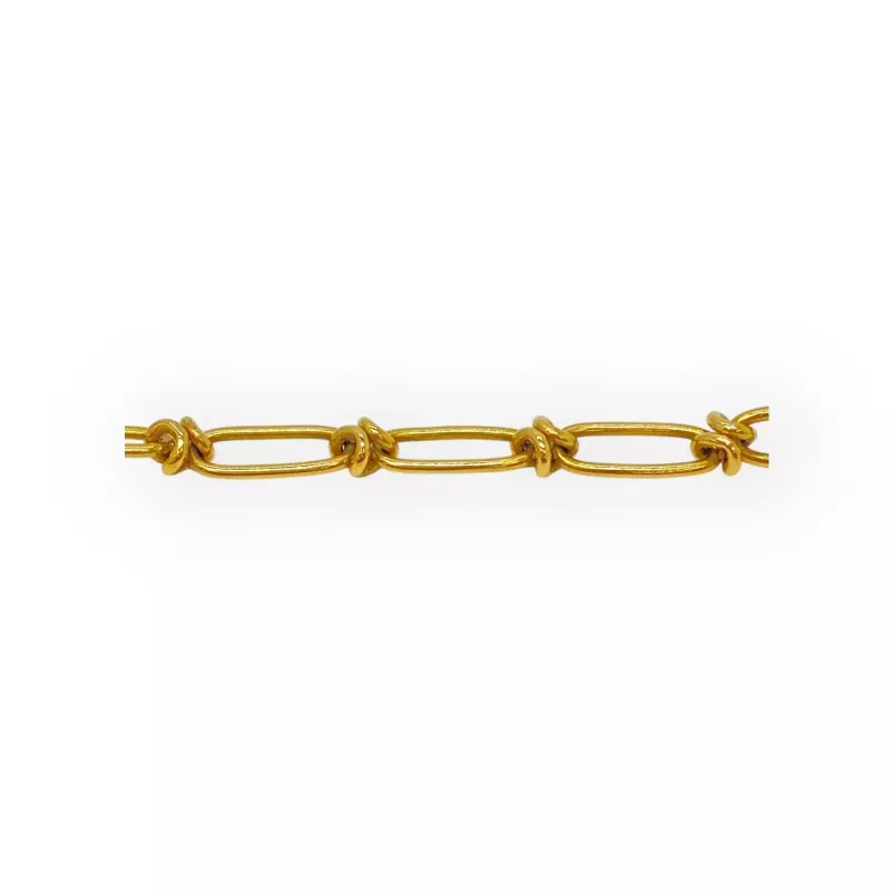 Bracelet or jaune à maillons sold by 58 Facettes