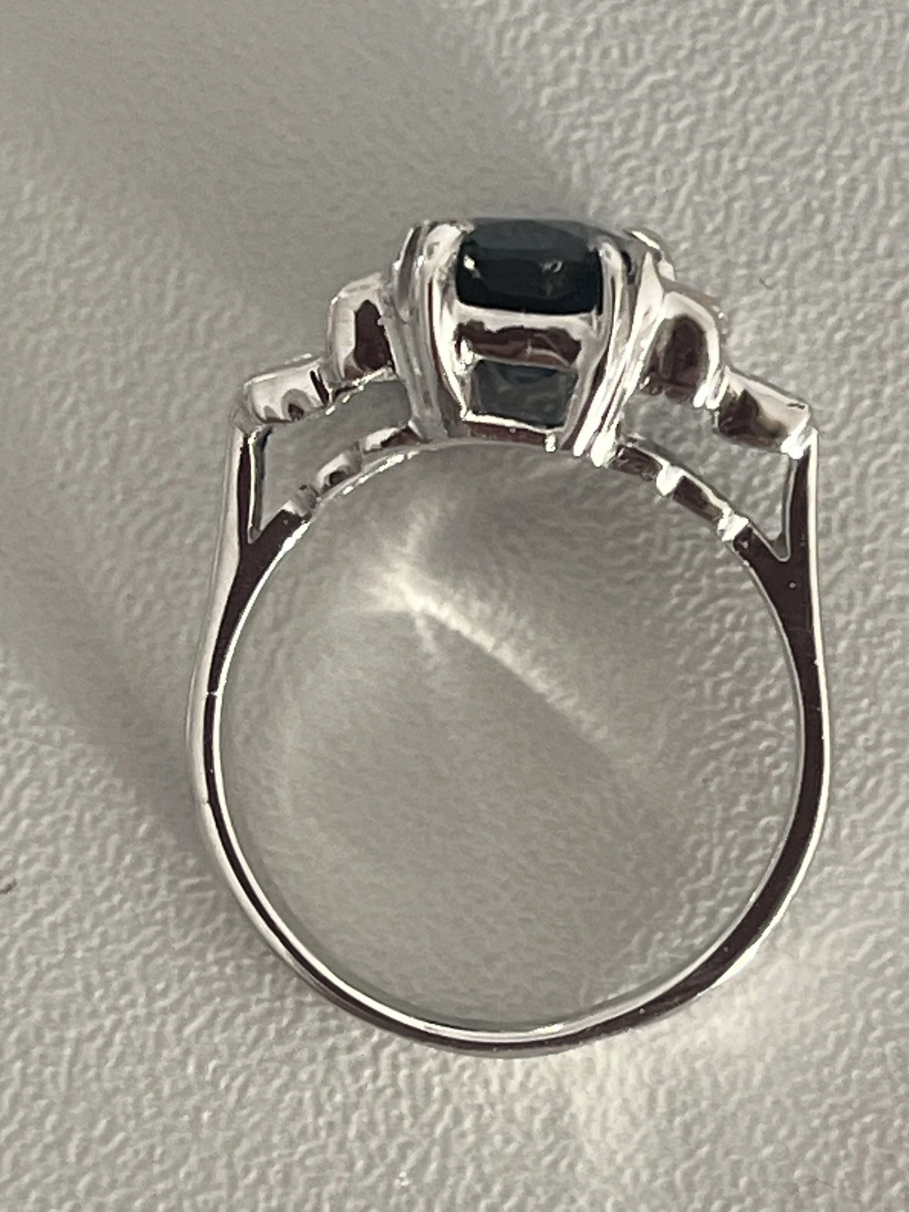 Bague Or Gris Saphir Certifié Diamants sold by 58 Facettes product image thumbnail 3