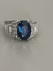 Bague Or Gris Saphir Certifié Diamants sold by 58 Facettes
