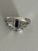 Bague Or Gris Saphir Certifié Diamants sold by 58 Facettes