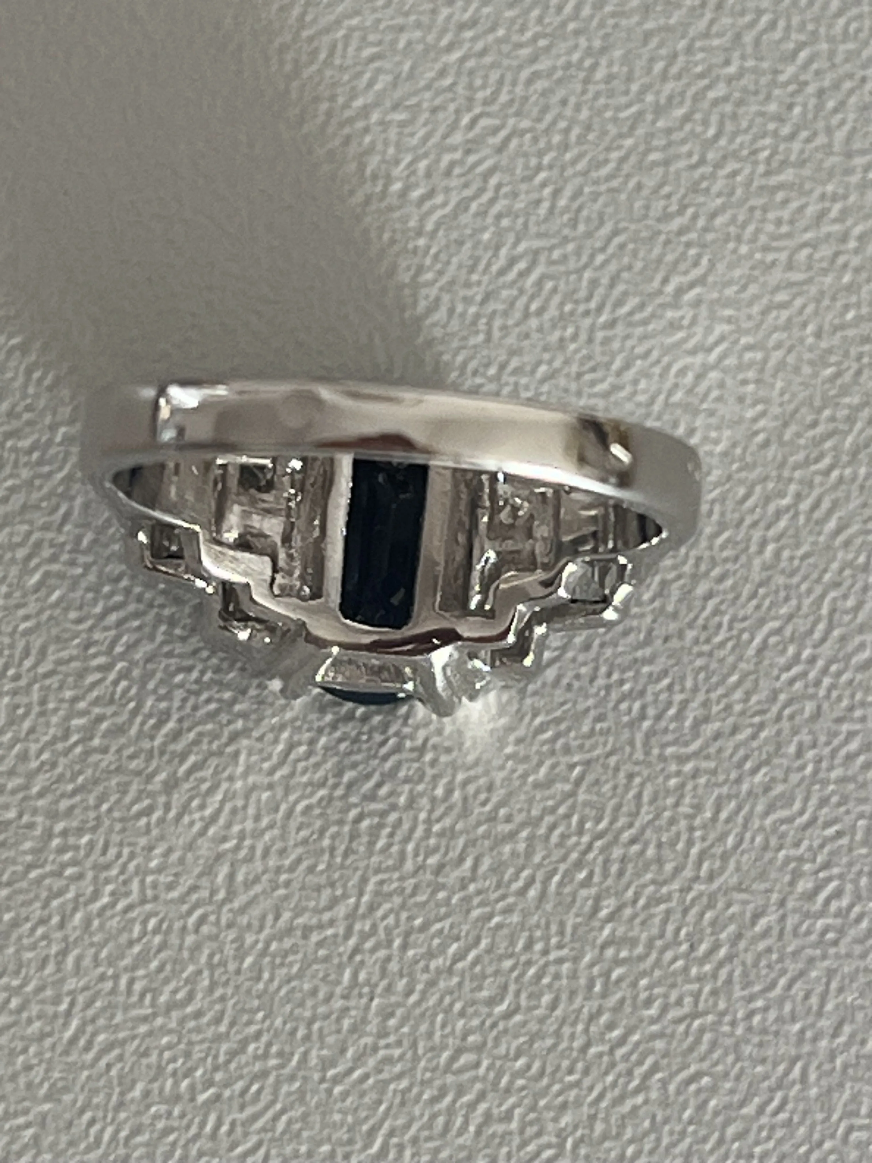 Bague Or Gris Saphir Certifié Diamants sold by 58 Facettes product image thumbnail 5