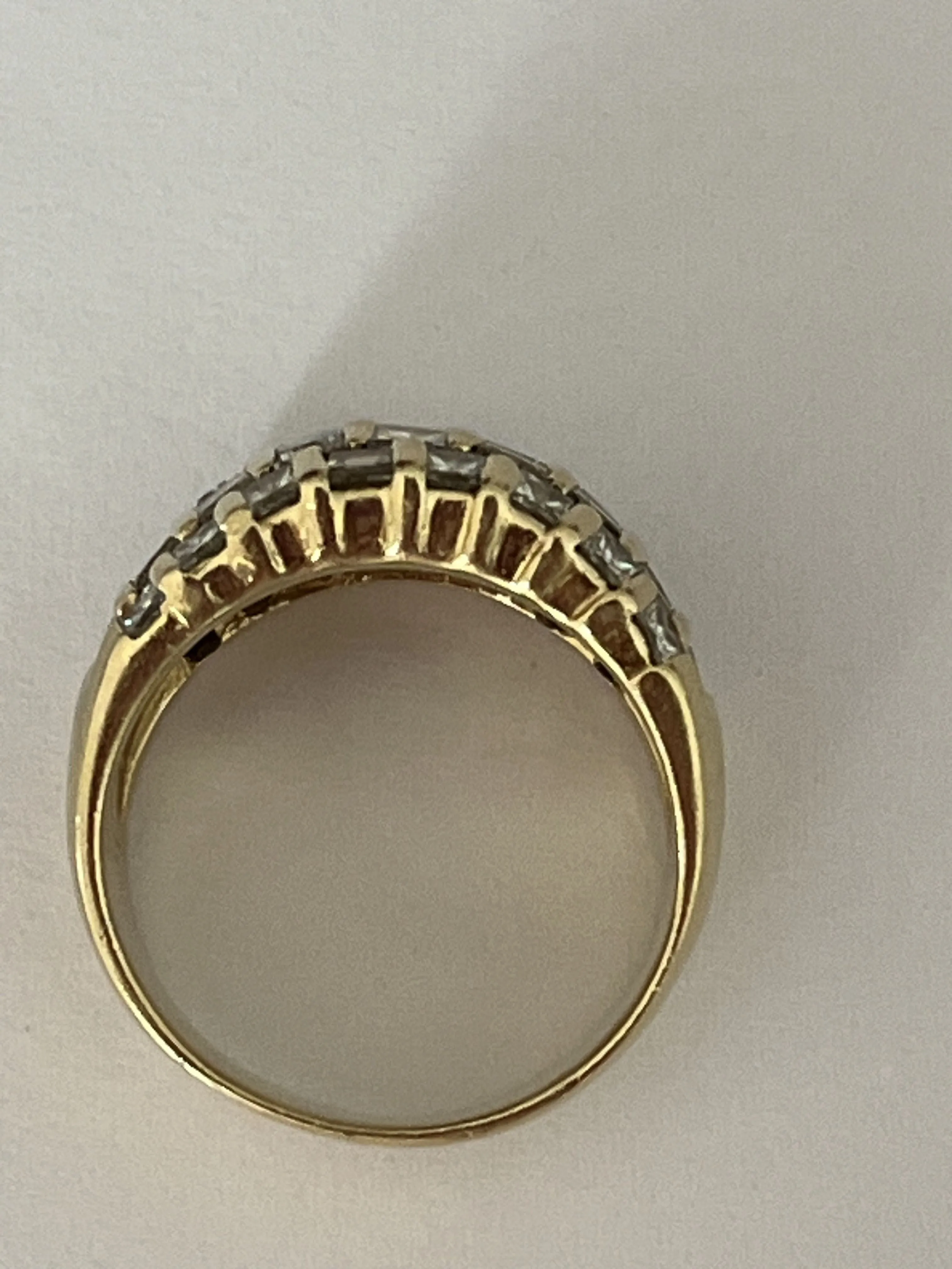 Large Bague Bandeau Or Jaune Diamants 3,00 ct sold by 58 Facettes product image thumbnail 3