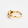 Bague jarretière or jaune saphirs et diamants sold by 58 Facettes