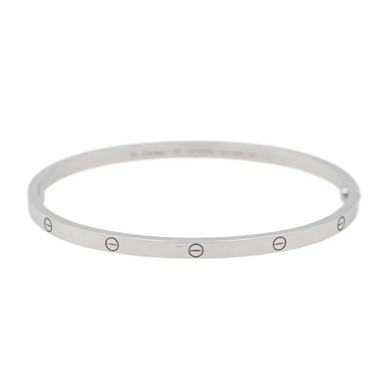 Bracelet Cartier Jonc Love Or Blanc sold by 58 Facettes
