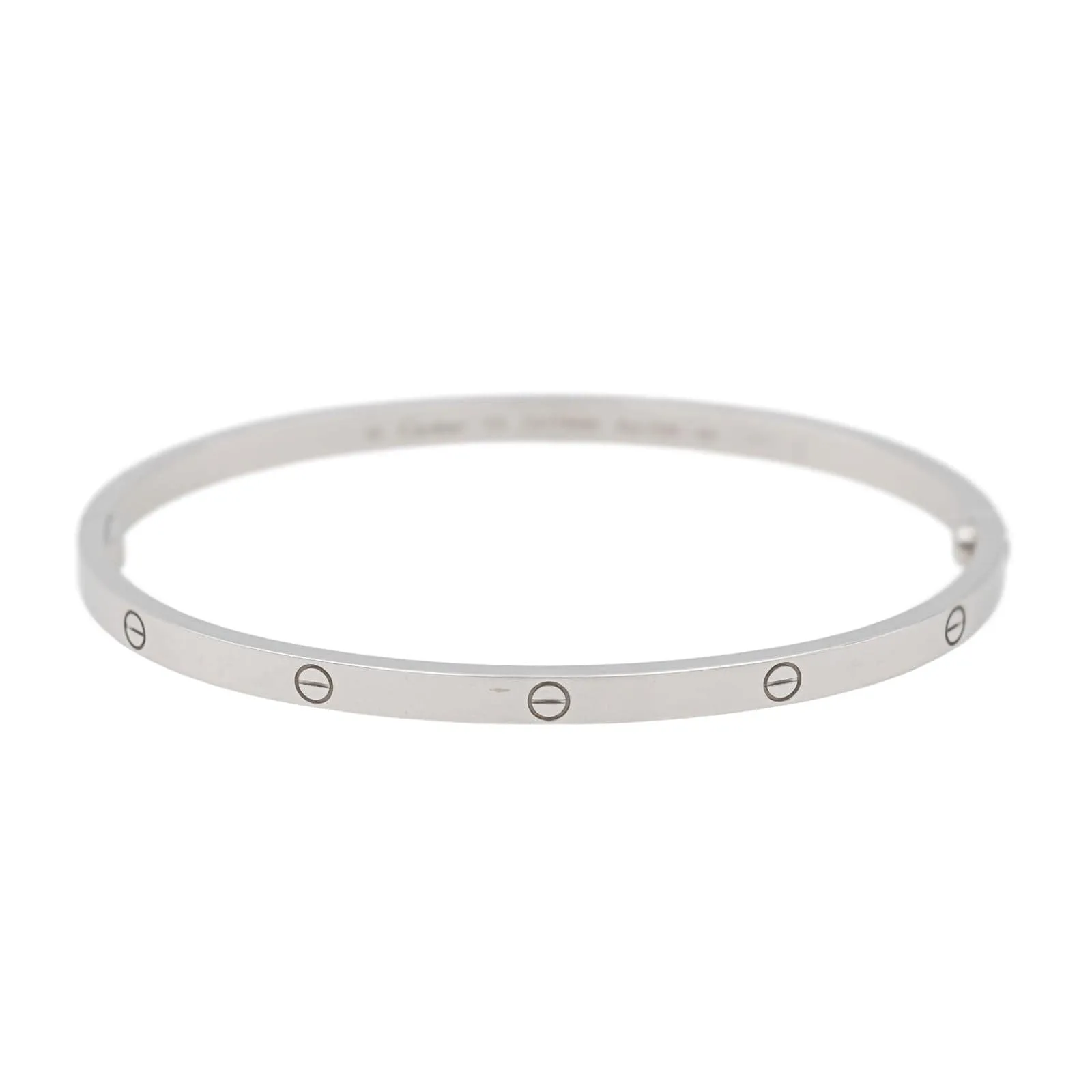 Bracelet Cartier Jonc Love Or Blanc sold by 58 Facettes