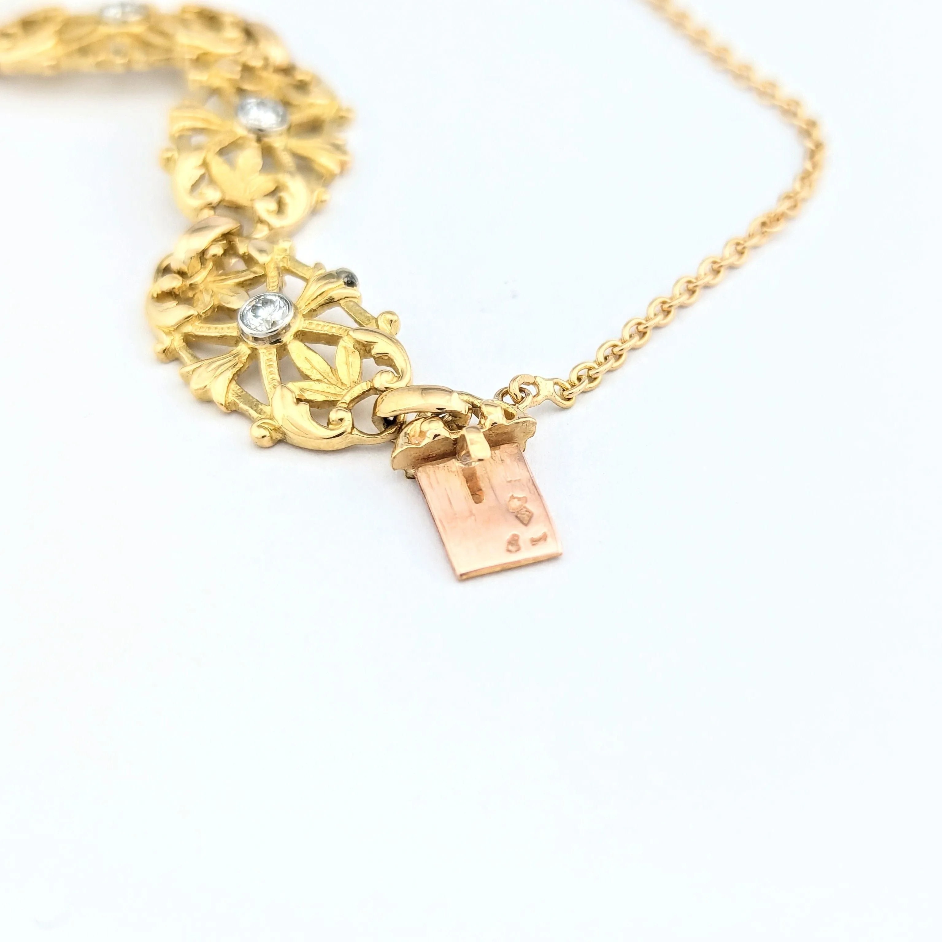 Bracelet en or jaune et diamants sold by 58 Facettes product image thumbnail 4