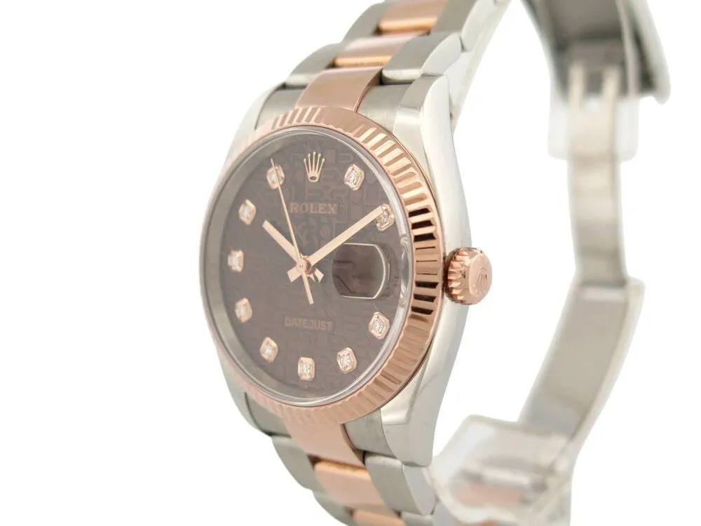 montre ROLEX datejust 36 lady pl 126231 or rose 18k acier fullset sold by 58 Facettes product image thumbnail 2