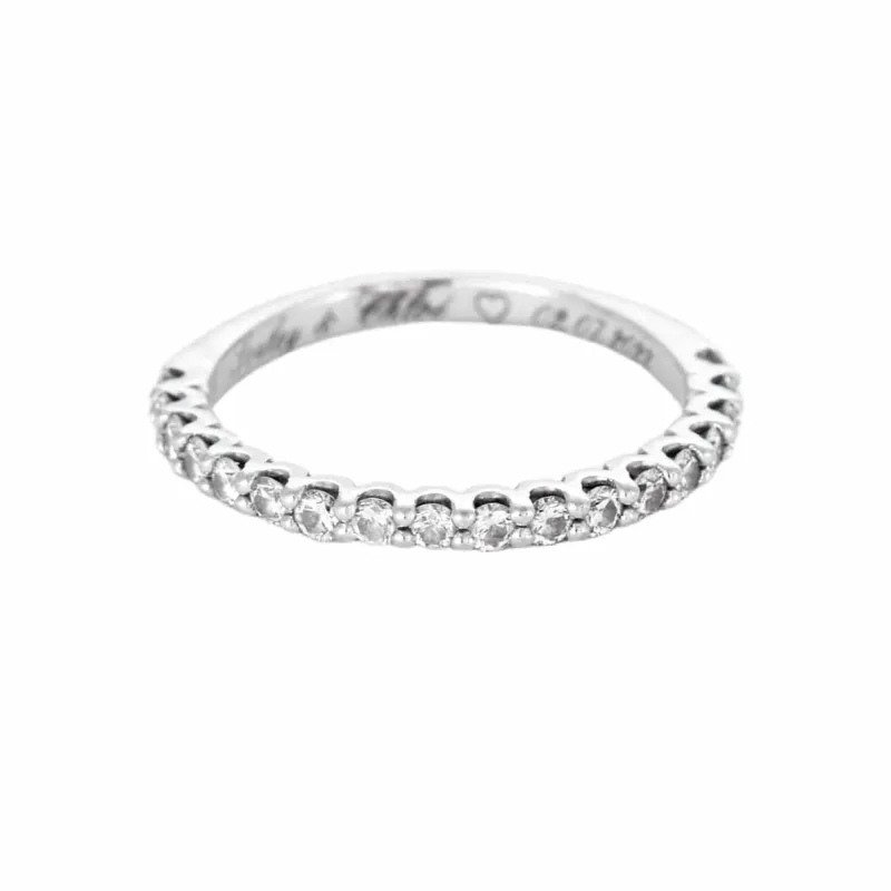 Demie Alliance en or gris et diamants sold by 58 Facettes